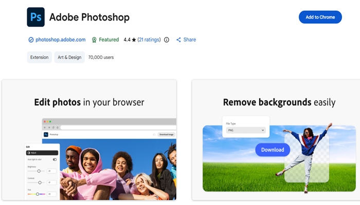 Adobe Photoshop Extension Chrome Offer 1 Year Free